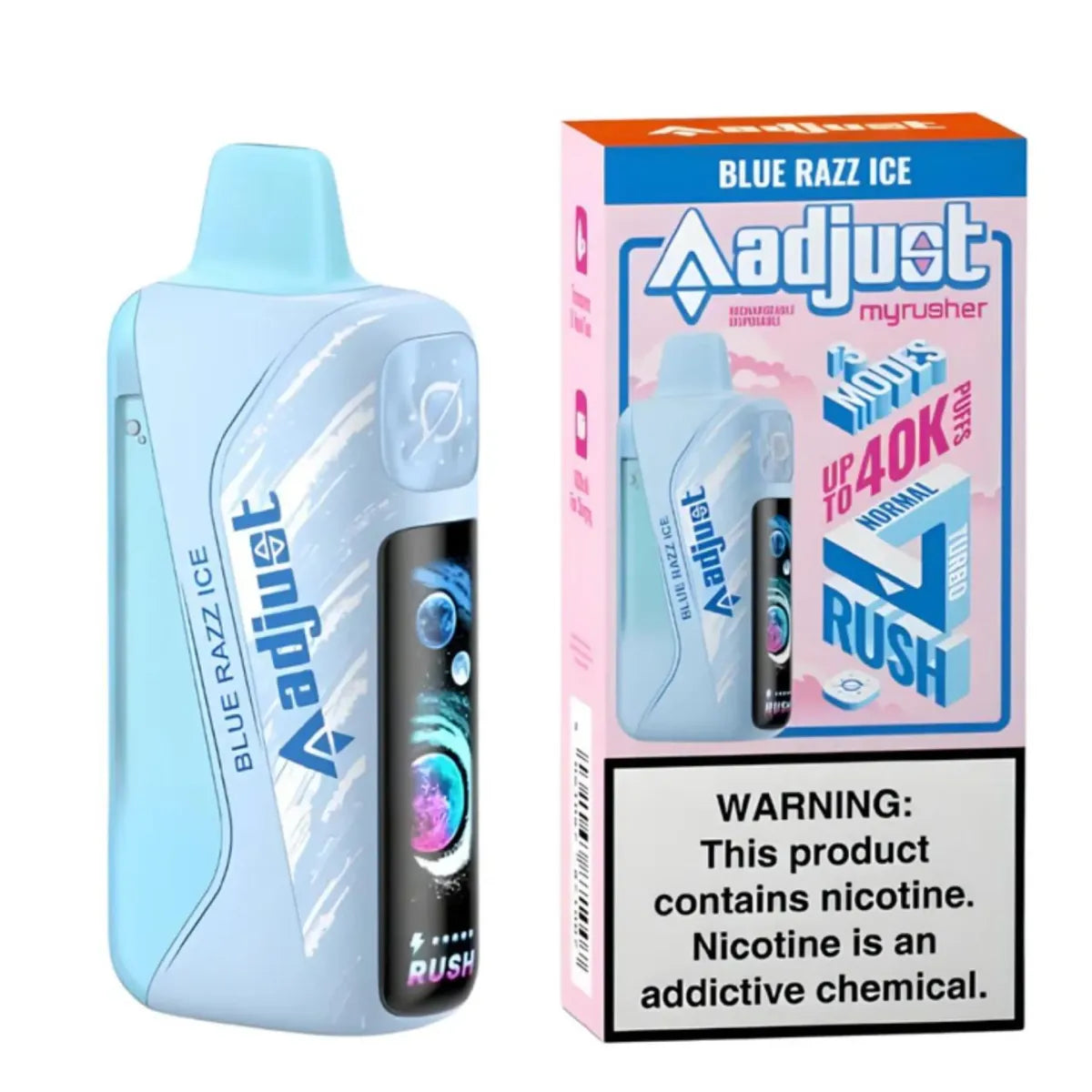 ADJUST MYRUSHER 40000 PUFFS 5% NIC 16ML DISPOSABLE