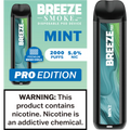 BREEZE PRO 5% TOBACCO FREE NICOTINE 6ML DISPOSABLE 2000 PUFFS
