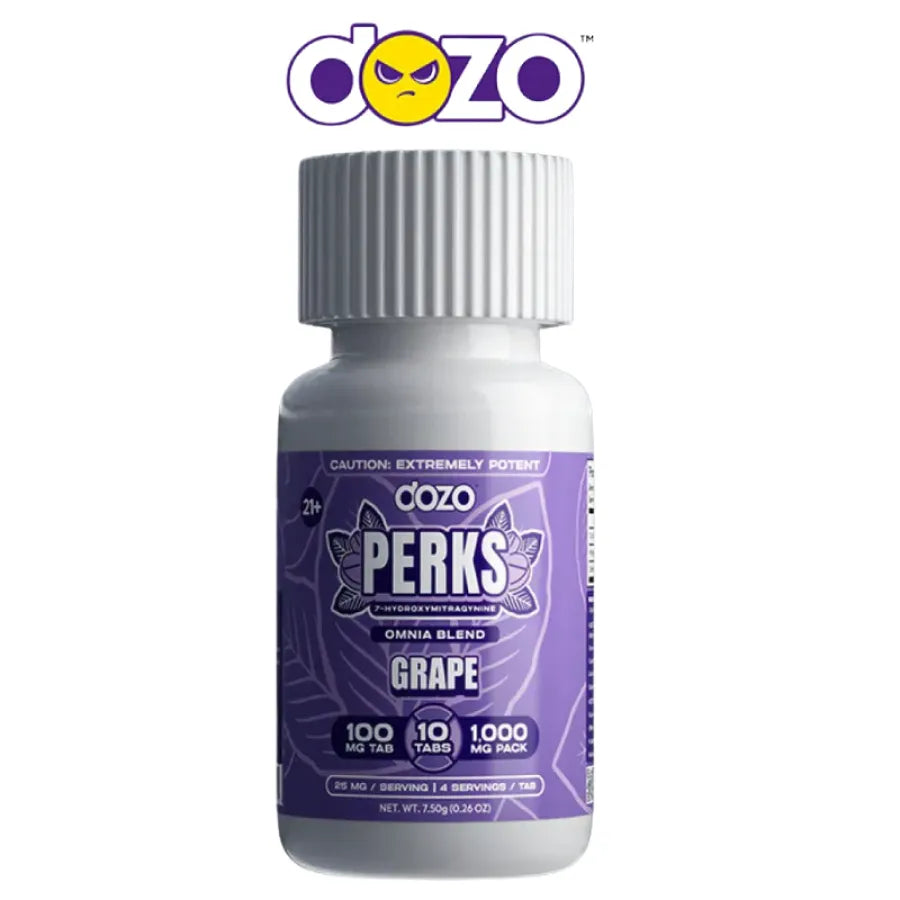 DOZO PERKS 7-HYDROXY KRATOM TABLETS 100MG