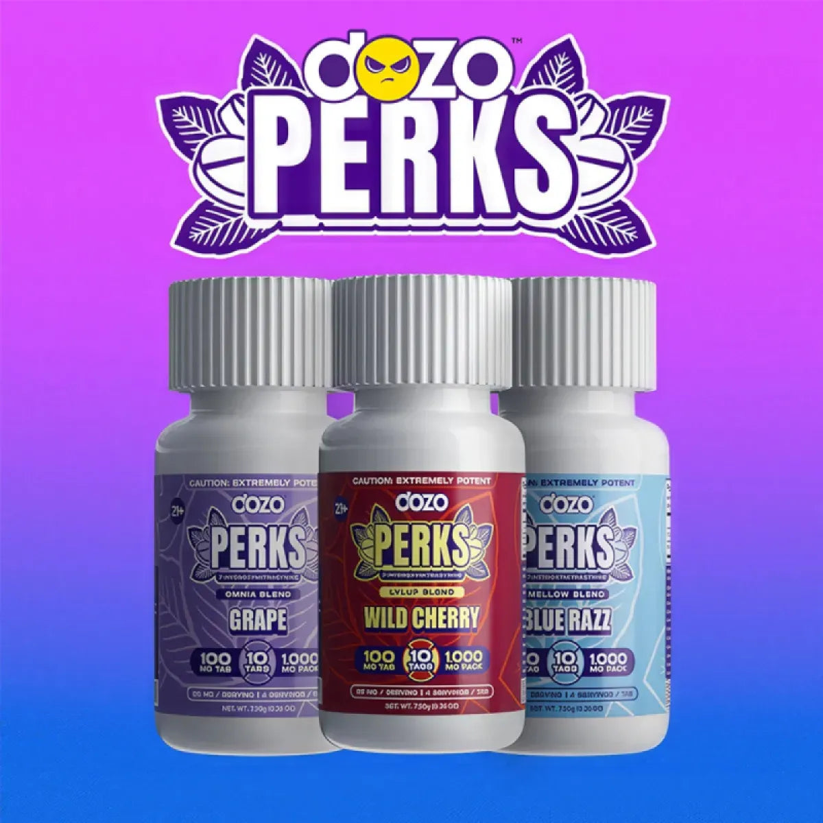 DOZO PERKS 7-HYDROXY KRATOM TABLETS 100MG