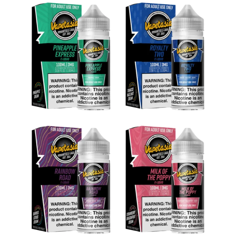 VAPETASIA E-LIQUID REGULAR 100ML
