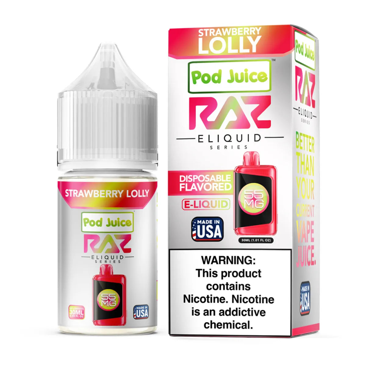 POD JUICE x RAZ SERIES 30ML SALT E-LIQUID
