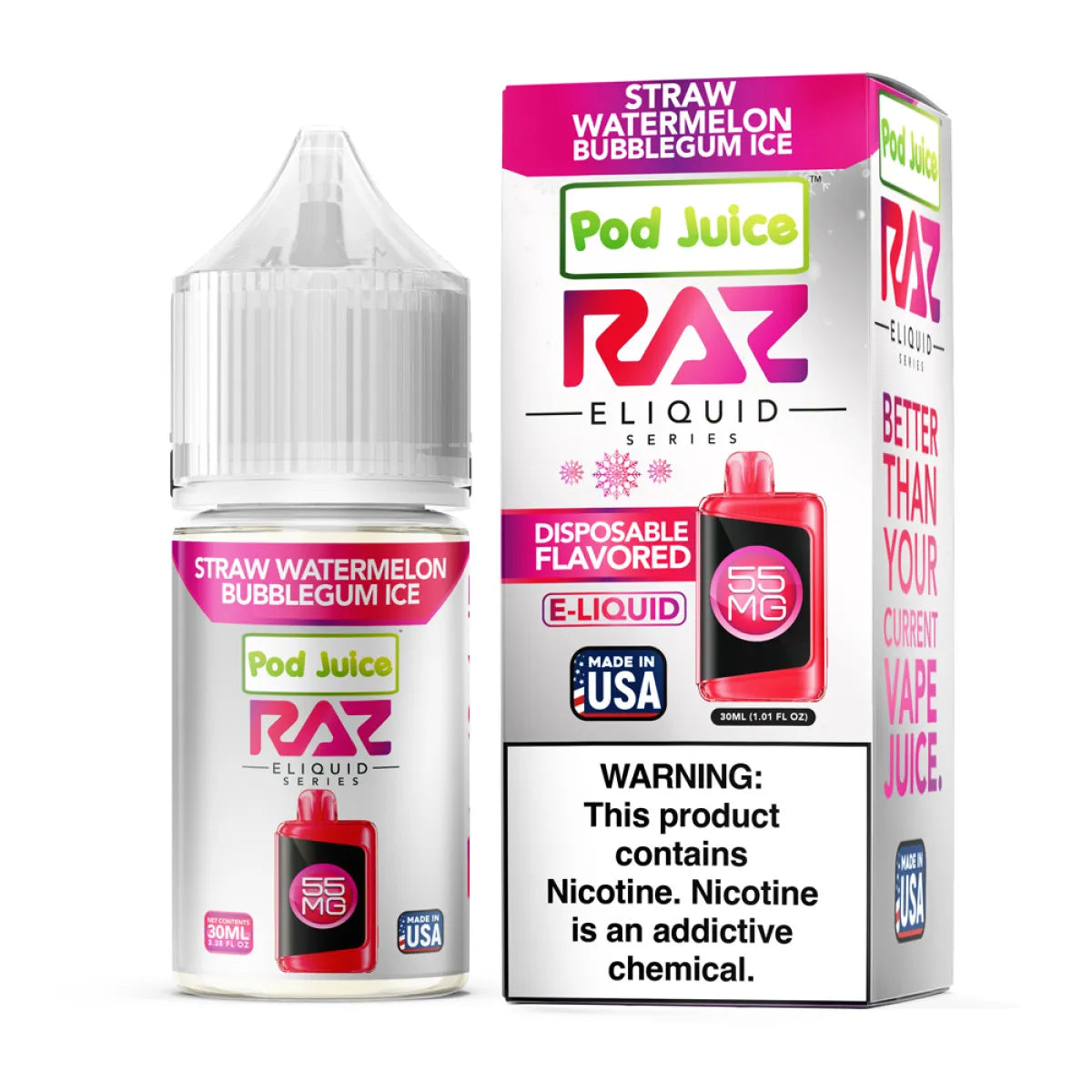 POD JUICE x RAZ SERIES 30ML SALT E-LIQUID