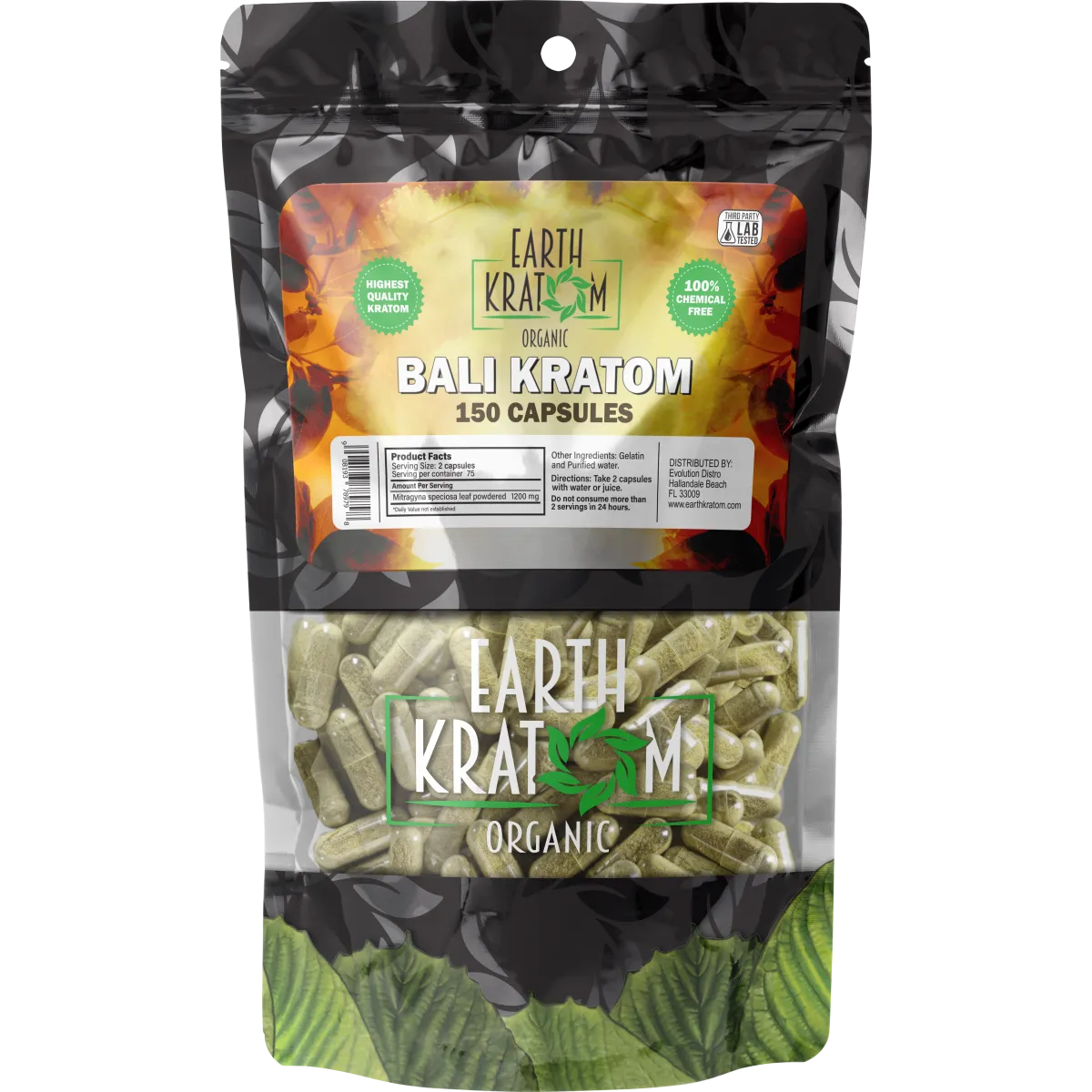EARTH KRATOM CAPSULES - 150
