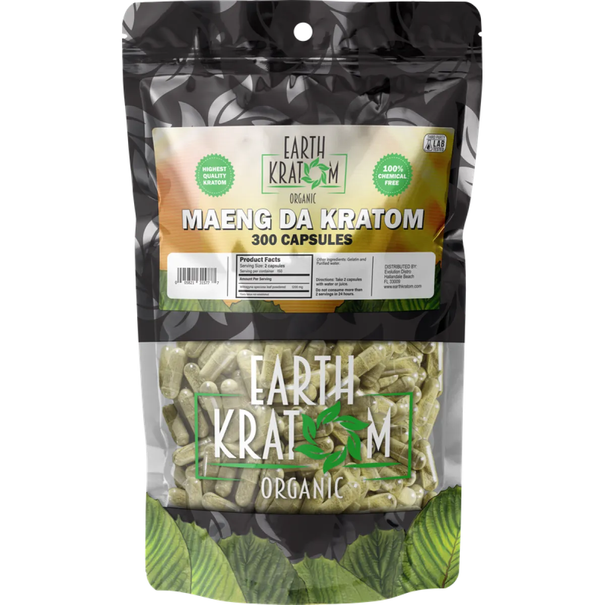 EARTH KRATOM CAPSULES - 300