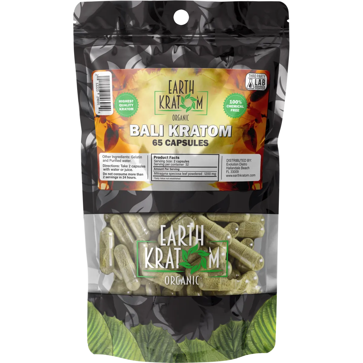 EARTH KRATOM CAPSULES - 65