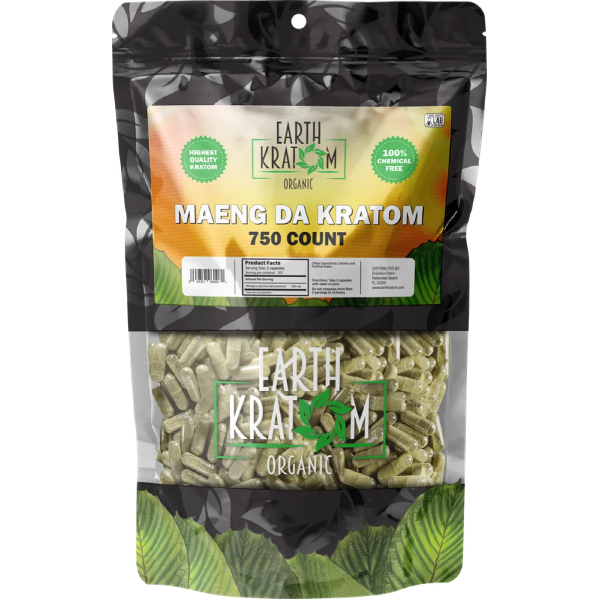 EARTH KRATOM CAPSULES - 750