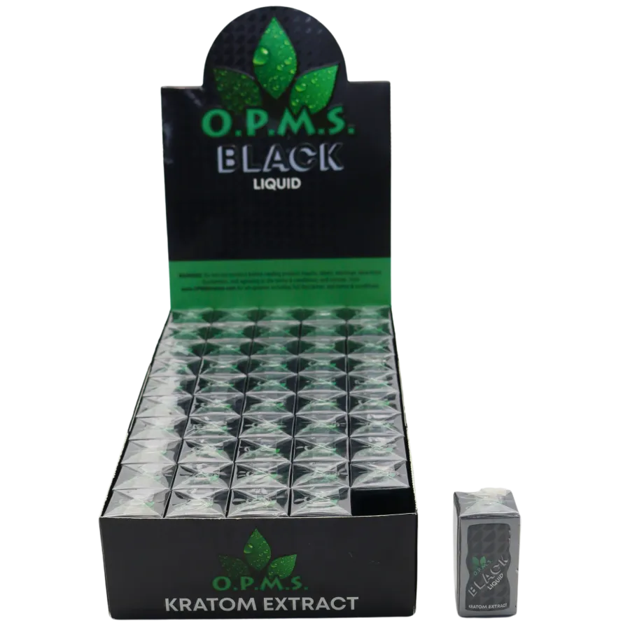 OPMS LIQUID KRATOM EXTRACT SHOT 8.8 ML - BLACK