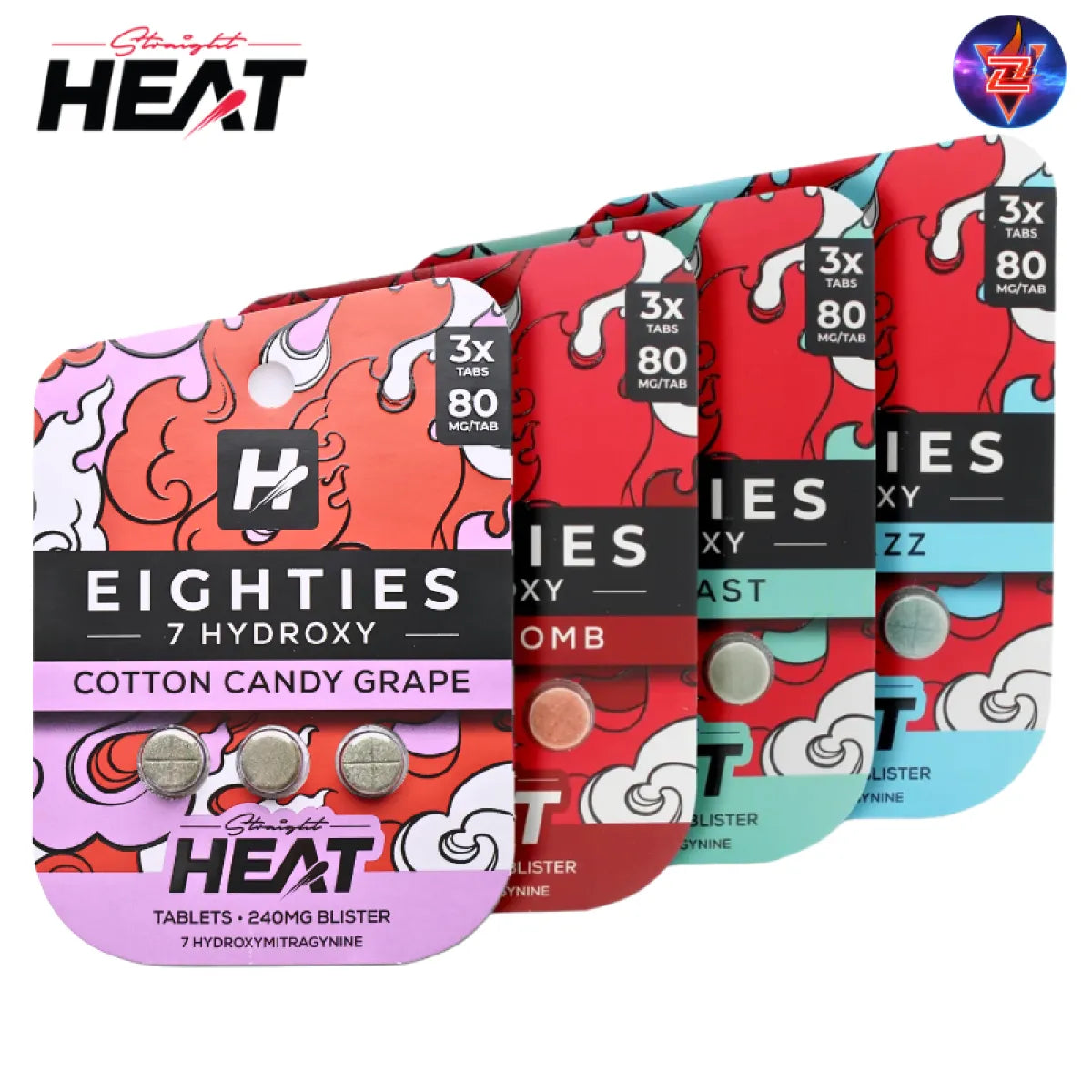 STRAIGHT HEAT EIGHTIES 7-HYDROXY 80MG