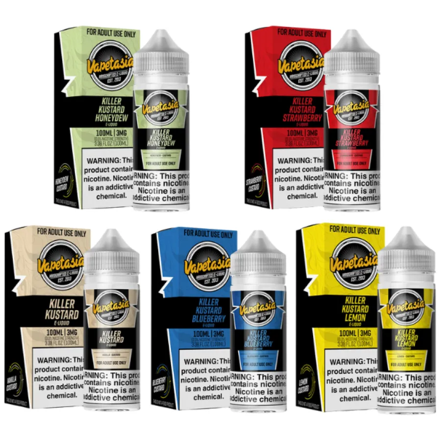 VAPETASIA KILLER KUSTARD E-LIQUID REGULAR 100ML