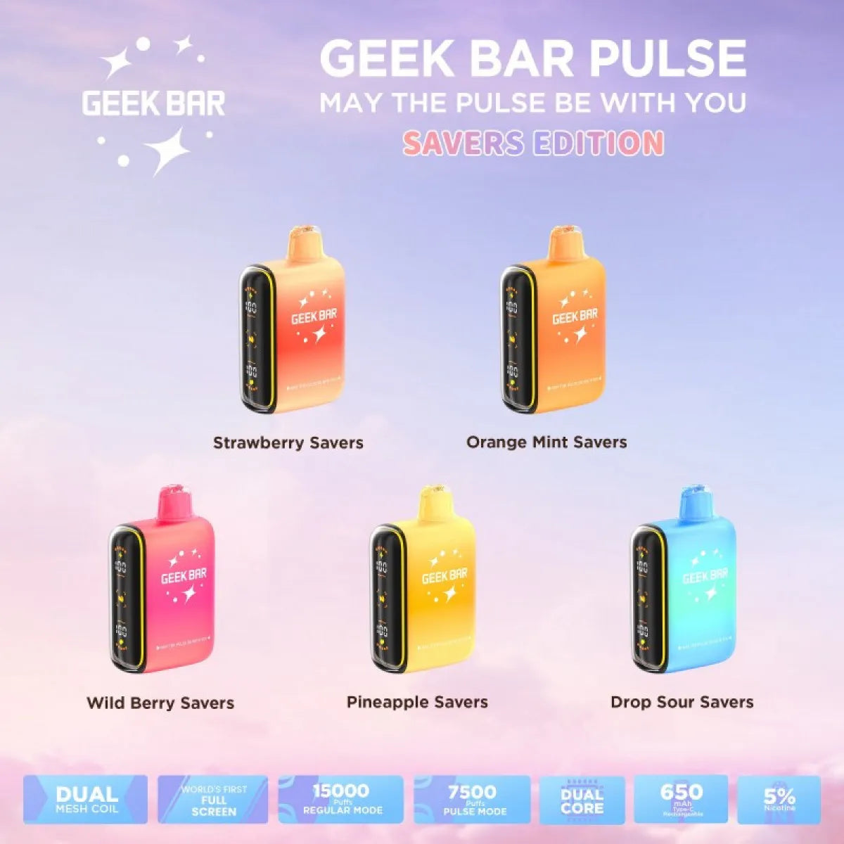 GEEK BAR PULSE 15000 PUFFS THERMAL EDITION 5% NIC 16ML DISPOSABLE